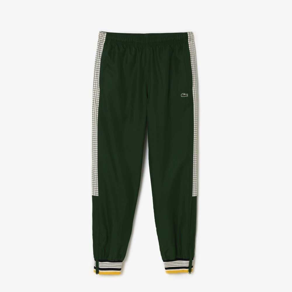 Lacoste Tennis Print Track Pants Gröna Vita | DGOBY-6754