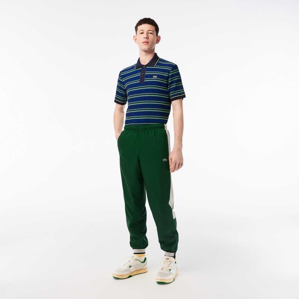 Lacoste Tennis Print Track Pants Gröna Vita | DGOBY-6754