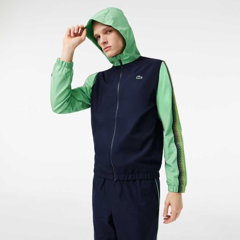 Lacoste Tennis Regular Fit Jogger Set Marinblå Blå Gröna Marinblå Blå Gröna | JBPDF-2081