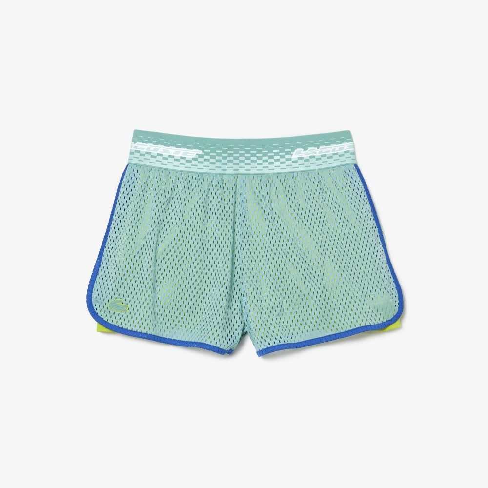 Lacoste Tennis Shorts with Built-in Undershorts Mintgröna | TQARL-6148