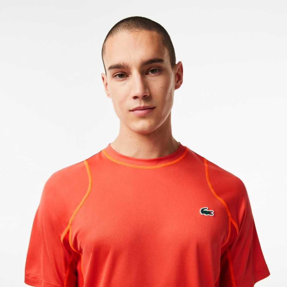 Lacoste Tennis in Tear Resistant Pique Orange Röda Orange | GQSFD-1702