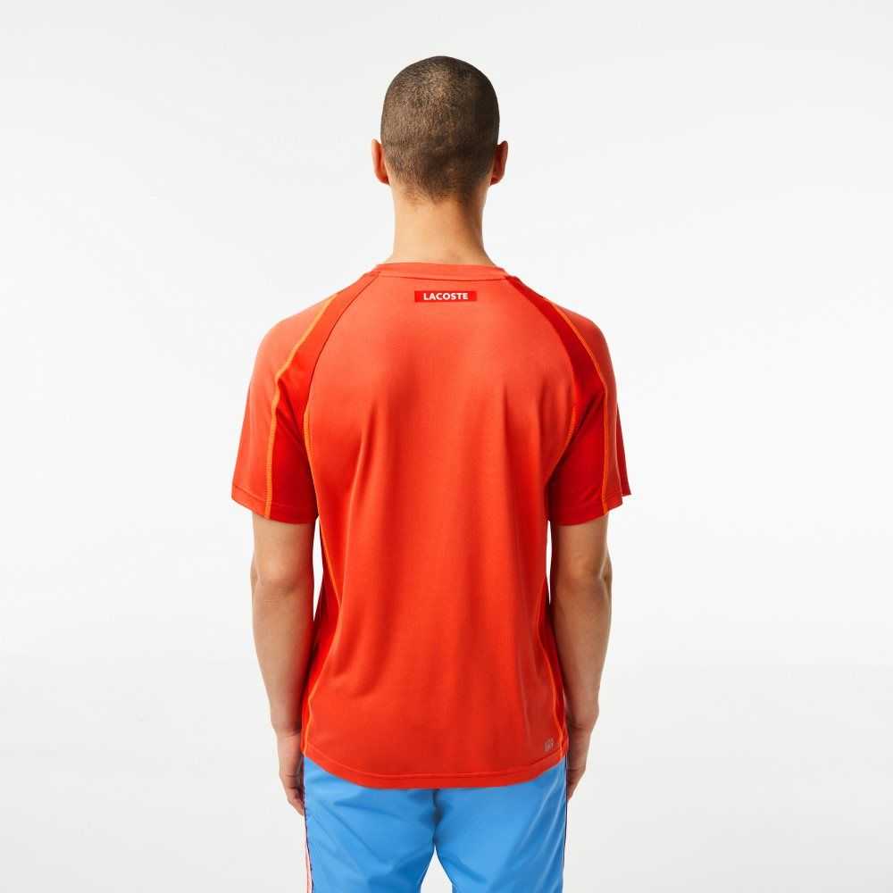 Lacoste Tennis in Tear Resistant Pique Orange Röda Orange | GQSFD-1702