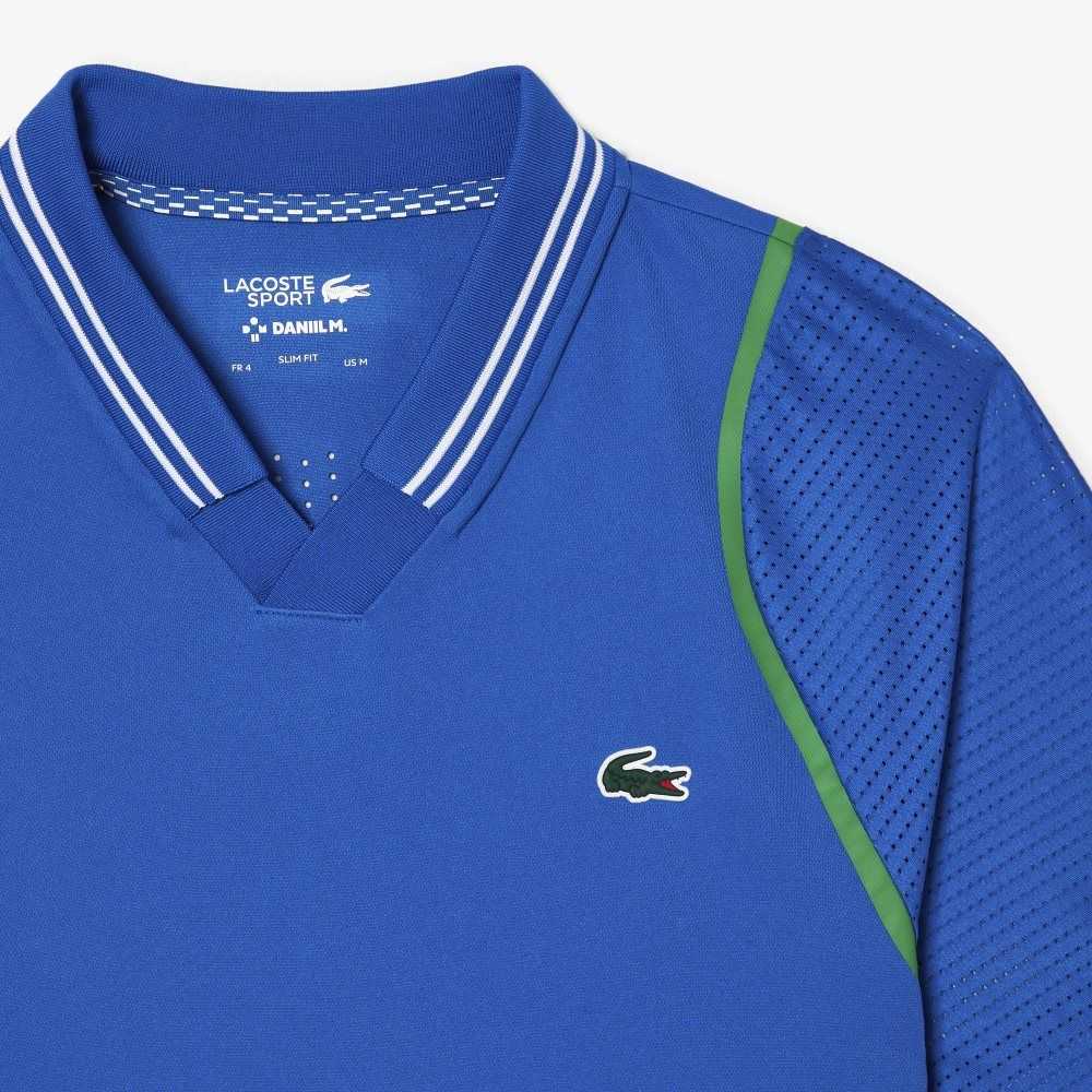 Lacoste Tennis x Daniil Medvedev Blå | CZVPO-1950