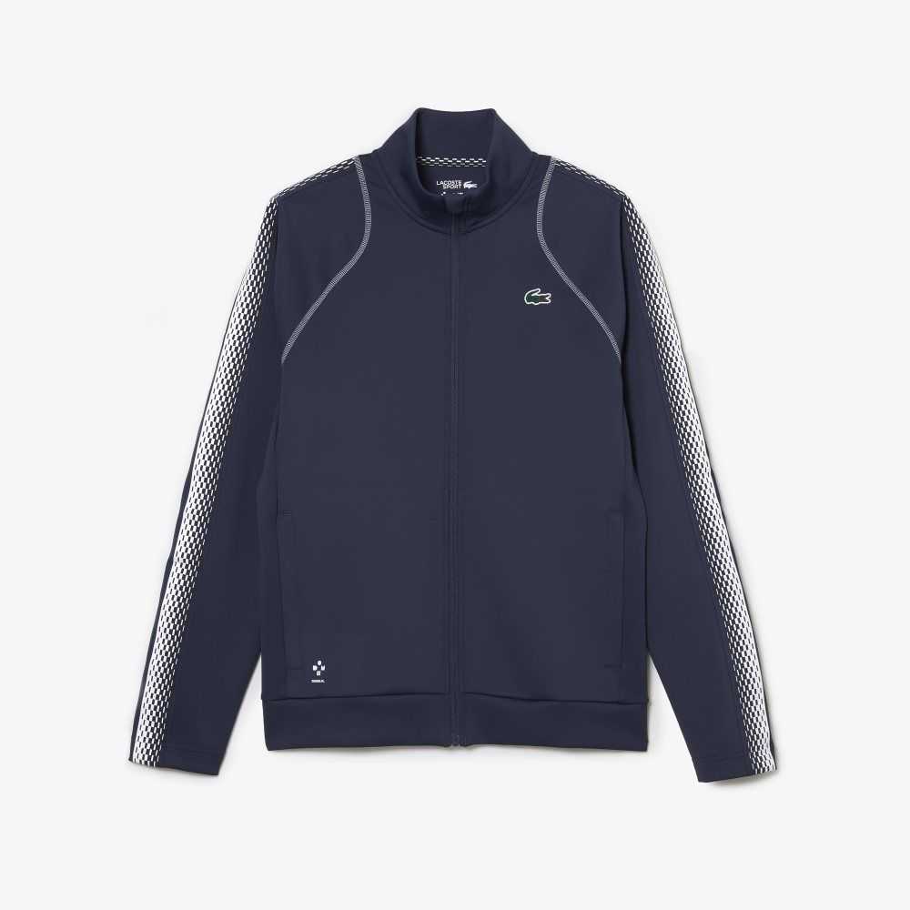 Lacoste Tennis x Daniil Medvedev Zipped Blå Vita | QWIYS-1762