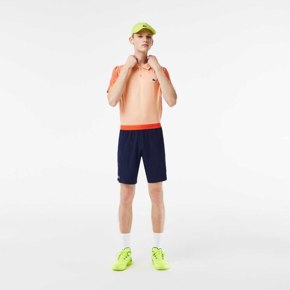 Lacoste Tennis x Novak Djokovic Tricolor Ljusorange Orange Röda | EGJMP-8407