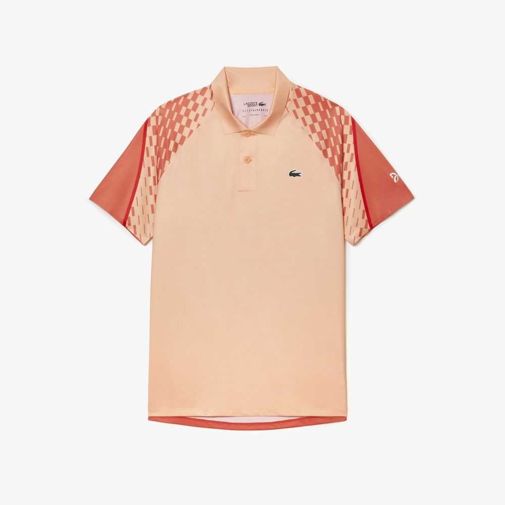 Lacoste Tennis x Novak Djokovic Tricolor Ljusorange Orange Röda | EGJMP-8407