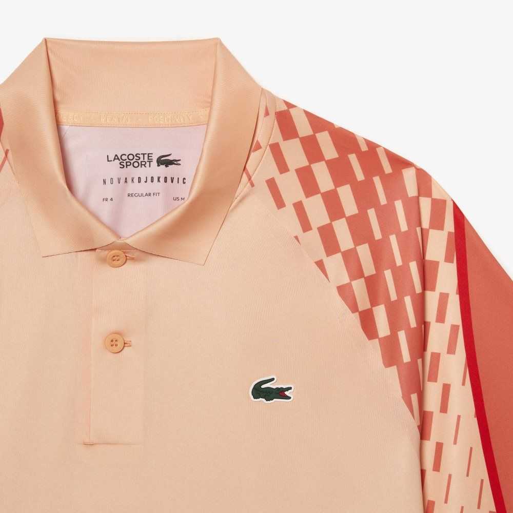 Lacoste Tennis x Novak Djokovic Tricolor Ljusorange Orange Röda | EGJMP-8407