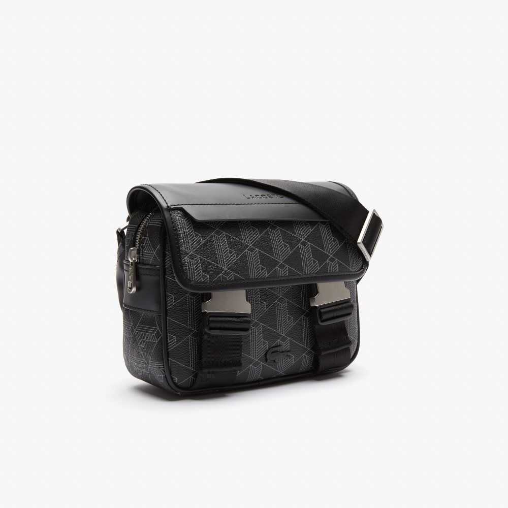 Lacoste The Blend Clipped Monogram Canvas Messenger Olika Färger | DMLAN-3468