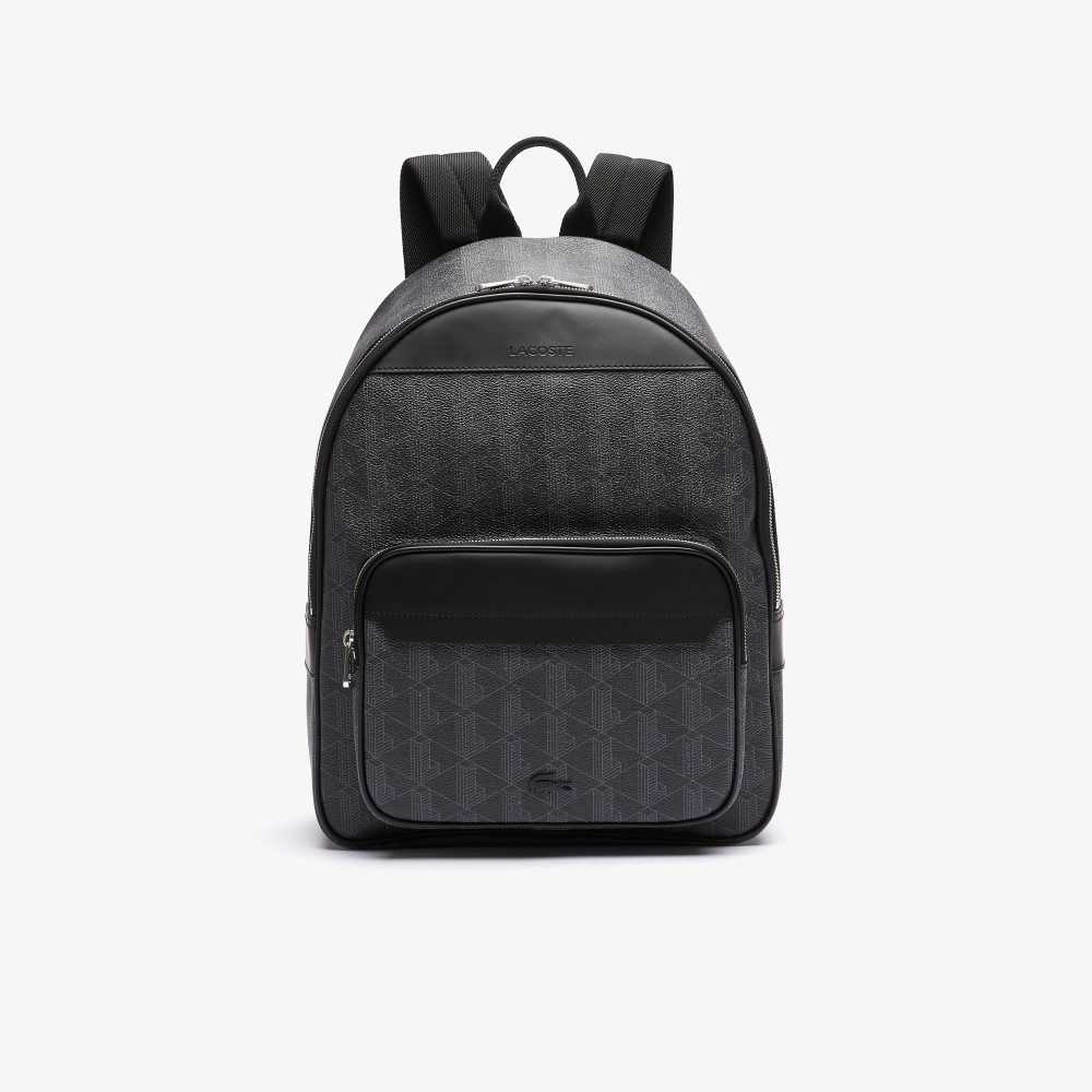 Lacoste The Blend Monogram Canvas Backpack Olika Färger | BPLGQ-5867