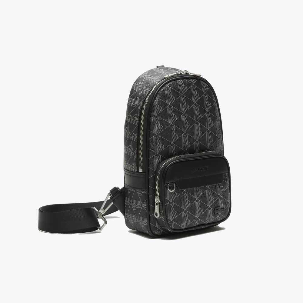 Lacoste The Blend Monogram Print Cross Body Olika Färger | FWTXI-5486