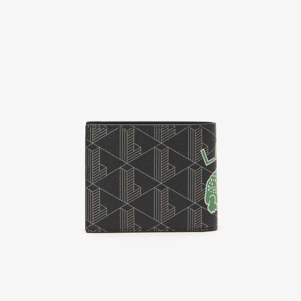 Lacoste The Blend Monogram Print Folding Wallet Olika Färger | GYOCH-2640