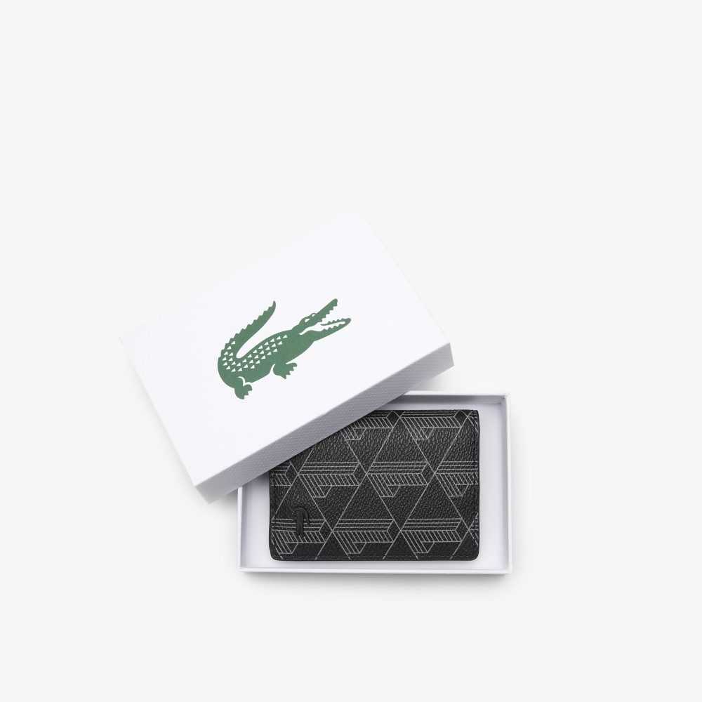 Lacoste The Blend Monogram Print Vertical Card Holder Olika Färger | MGYPN-8506