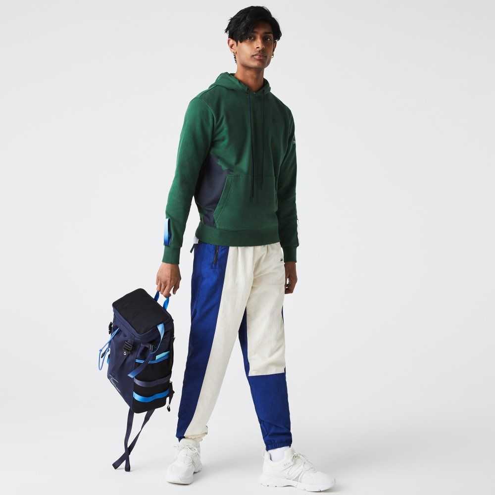 Lacoste Theo Curin Technical Canvas Backpack Marinblå | SOQJA-0937