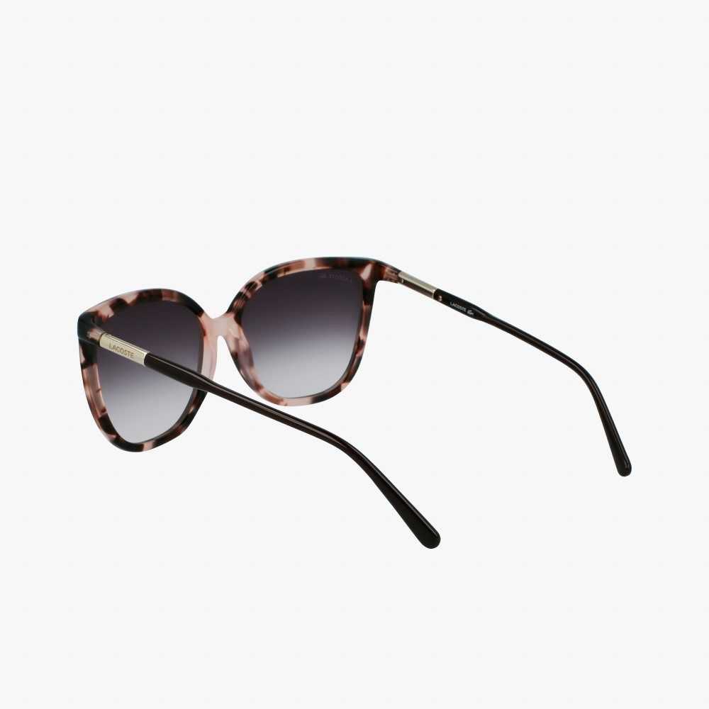 Lacoste Tubular Temple Butterfly Acetate Rosa | AHTFE-8512