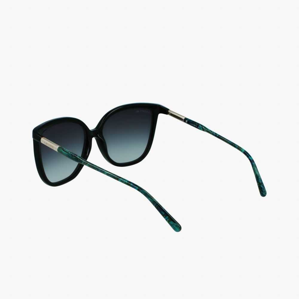 Lacoste Tubular Temple Butterfly Acetate Svarta | UTGPX-7185