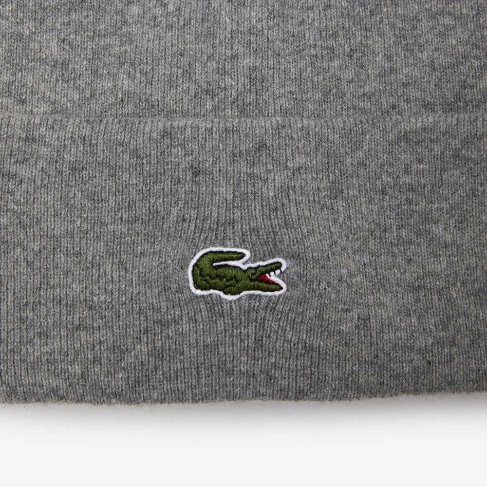 Lacoste Ull Beanie Grå | RLVZH-6150