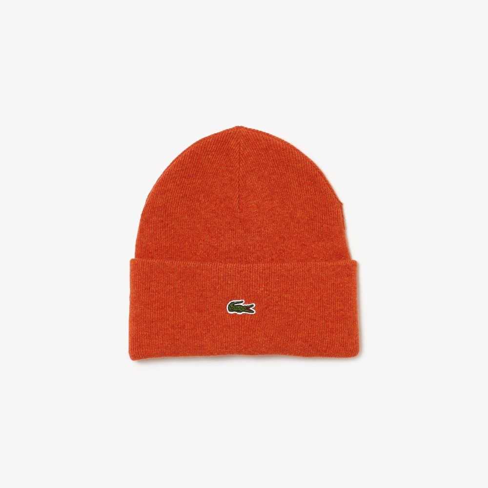 Lacoste Ull Beanie Orange | FDOZM-6413