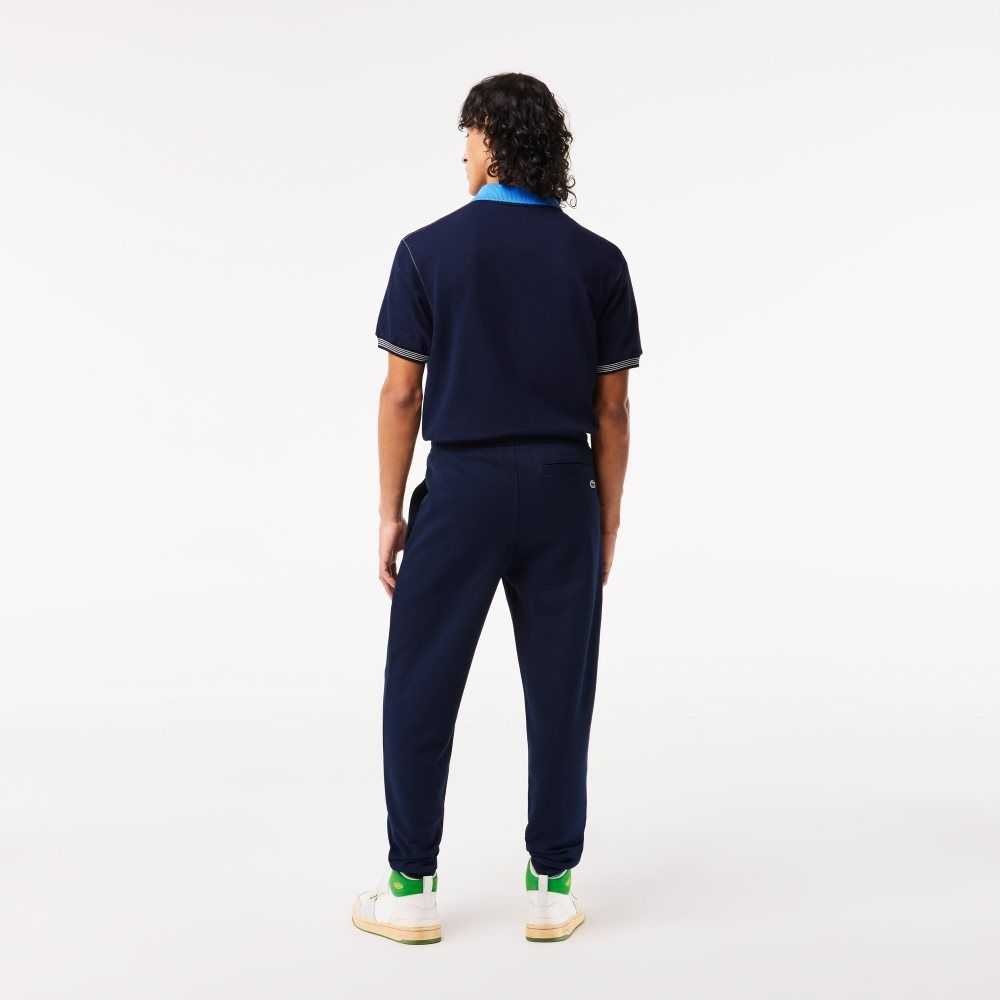 Lacoste Unbrushed Fleece Track Pants Marinblå Blå | THSPL-8310