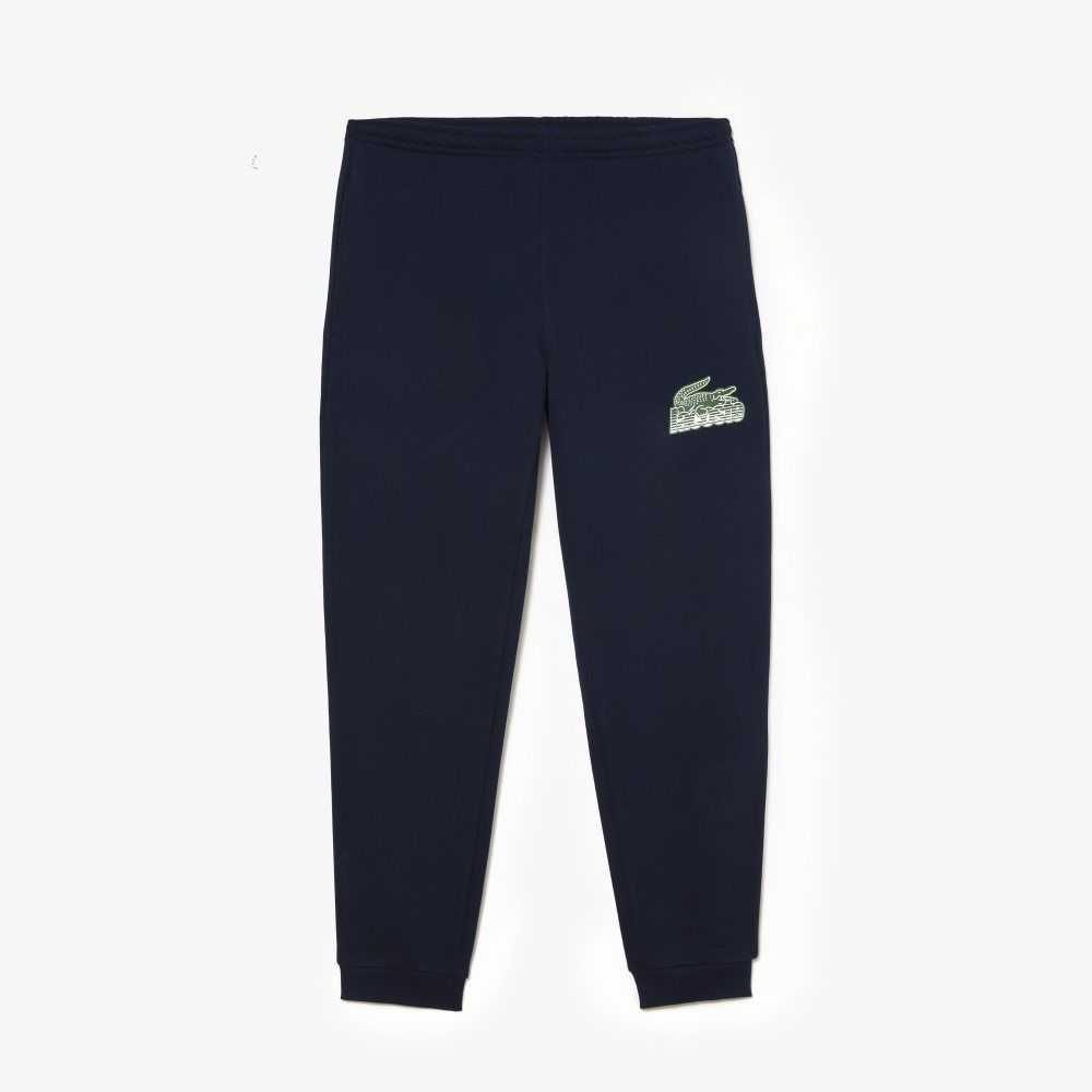 Lacoste Unbrushed Fleece Track Pants Marinblå Blå | THSPL-8310