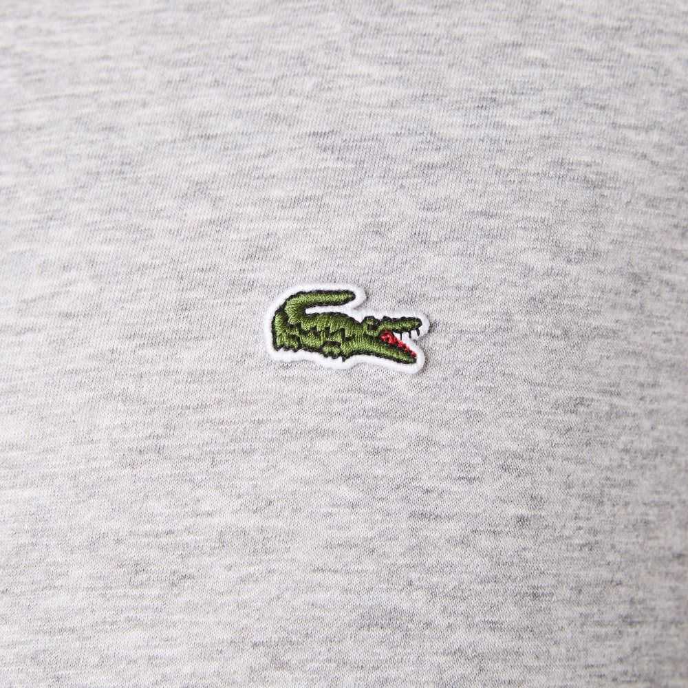 Lacoste V-Neck Pima Bomull Jersey Grå | OZHNL-2356