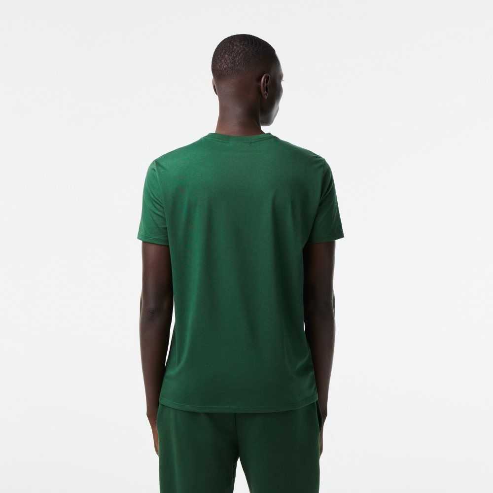 Lacoste V-Neck Pima Bomull Jersey Gröna | AWIGE-3825