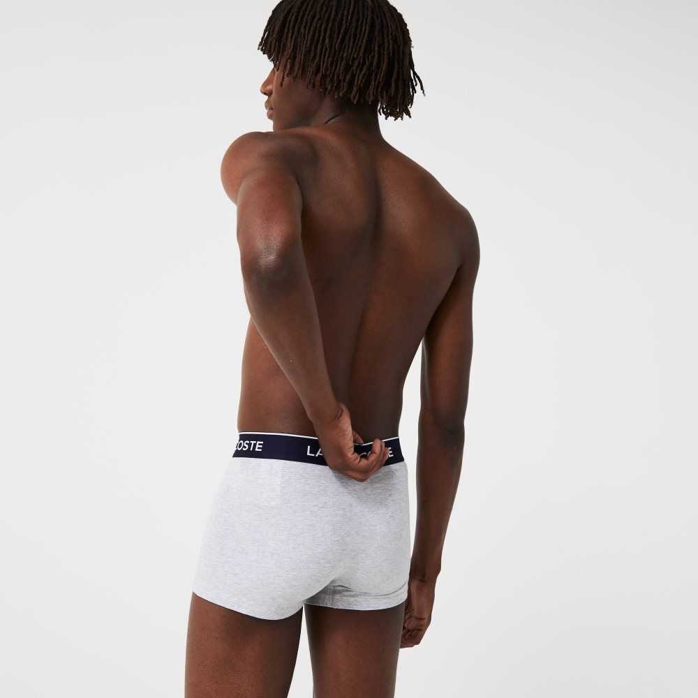 Lacoste Vanliga Boxer Brief 3-Pack Grå | ITGEH-1408