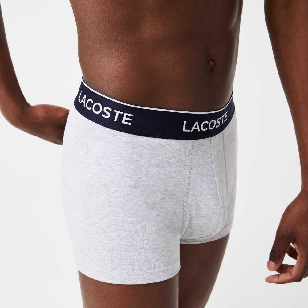 Lacoste Vanliga Boxer Brief 3-Pack Grå | ITGEH-1408