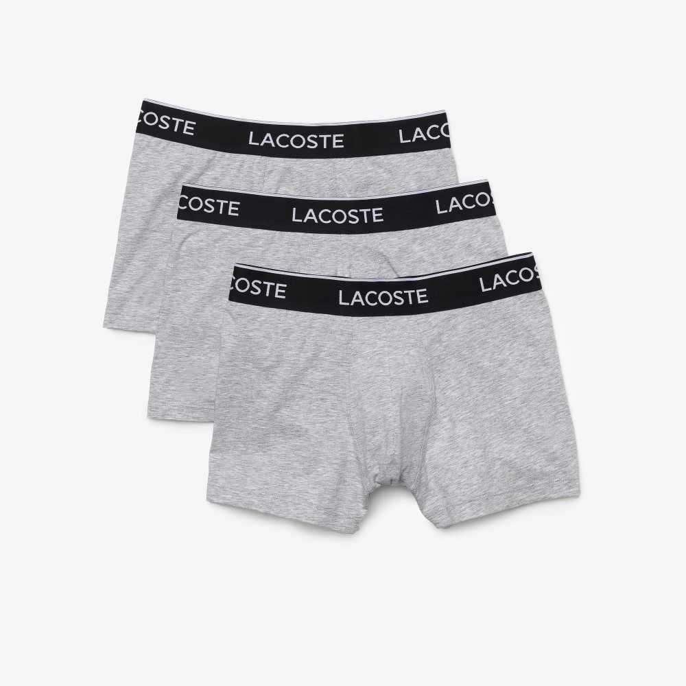 Lacoste Vanliga Boxer Brief 3-Pack Grå | ITGEH-1408