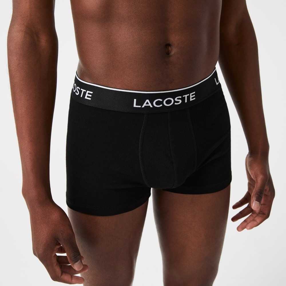 Lacoste Vanliga Boxer Brief 3-Pack Svarta | CBORL-5920