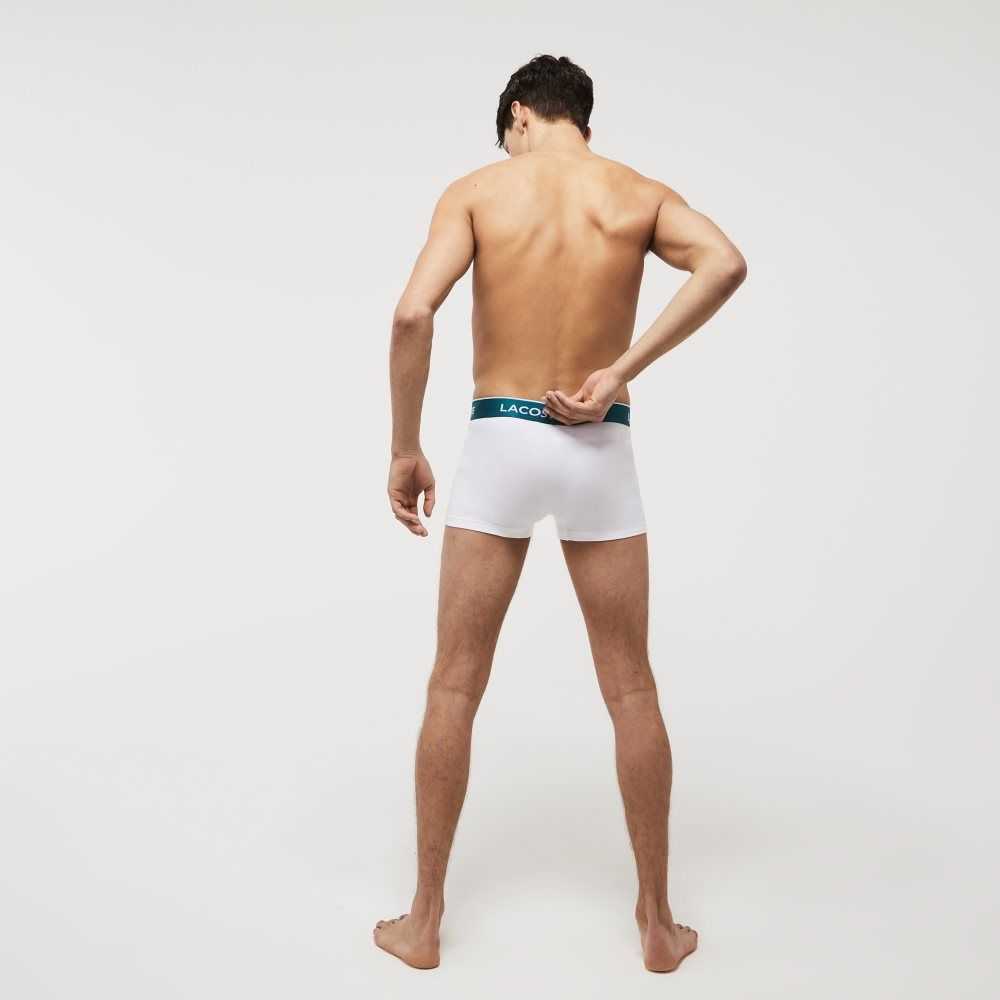 Lacoste Vanliga Boxer Brief 3-Pack Vita | CVPSZ-1843