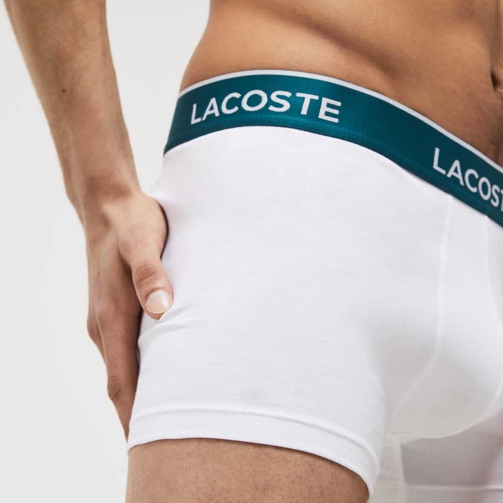 Lacoste Vanliga Boxer Brief 3-Pack Vita | CVPSZ-1843