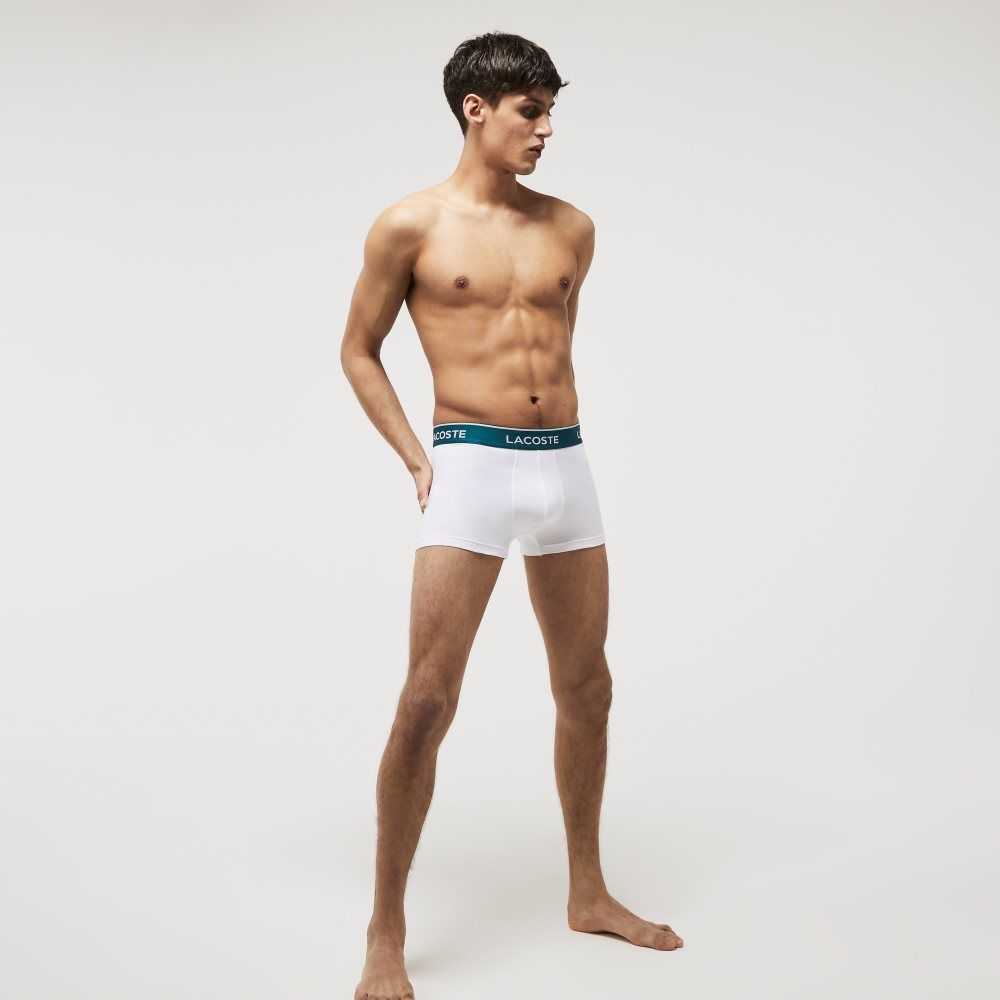 Lacoste Vanliga Boxer Brief 3-Pack Vita | CVPSZ-1843