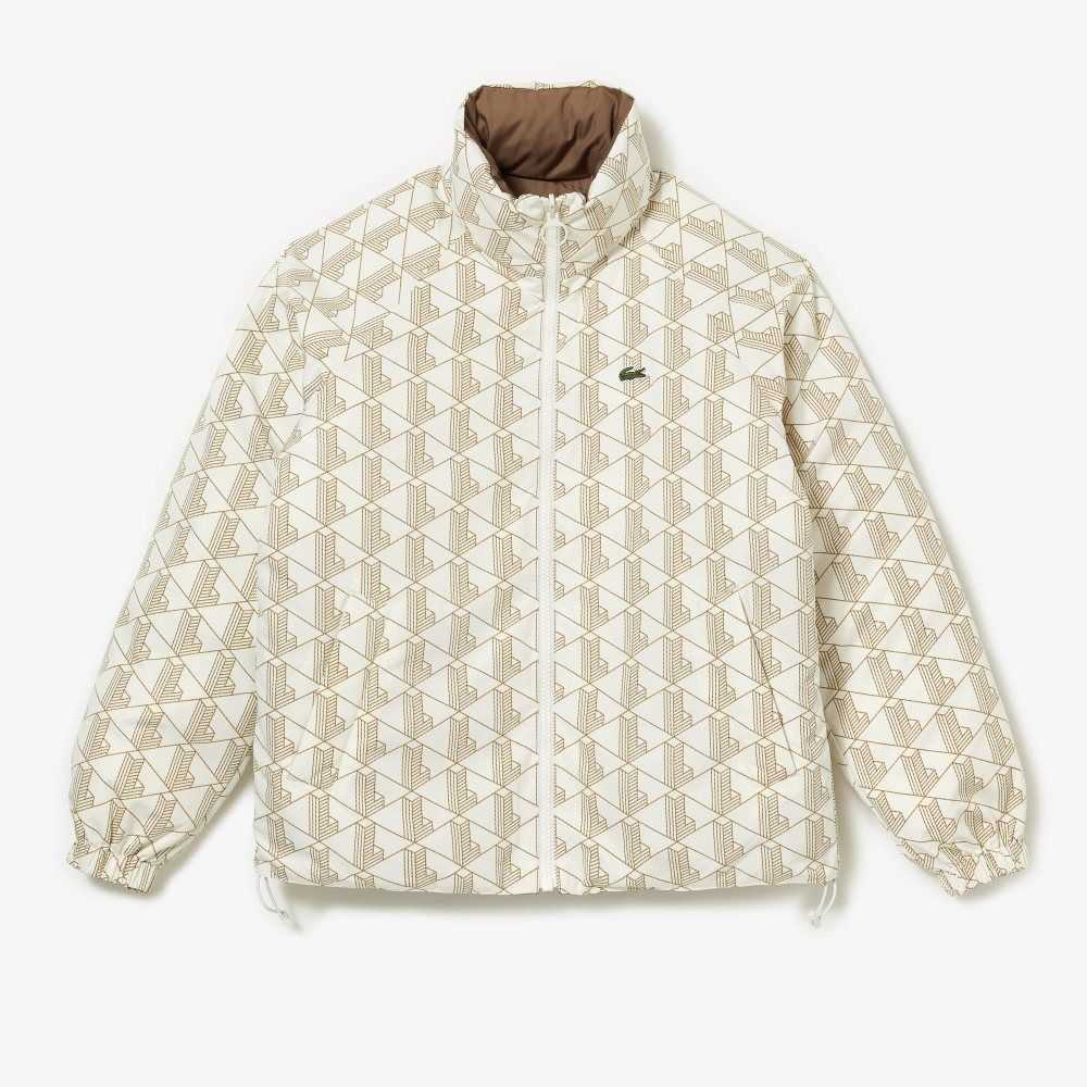 Lacoste Vatten-Repellent Reversible Vita Beige | XSFKC-2860