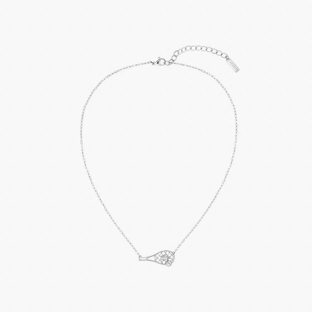 Lacoste Winna Necklace Silver | IEWQA-7601