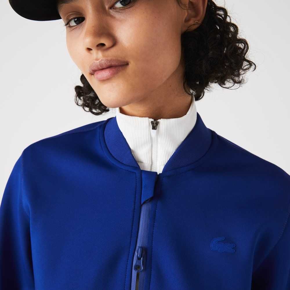 Lacoste Zip-Up Teddy Blå | BDVCJ-5321