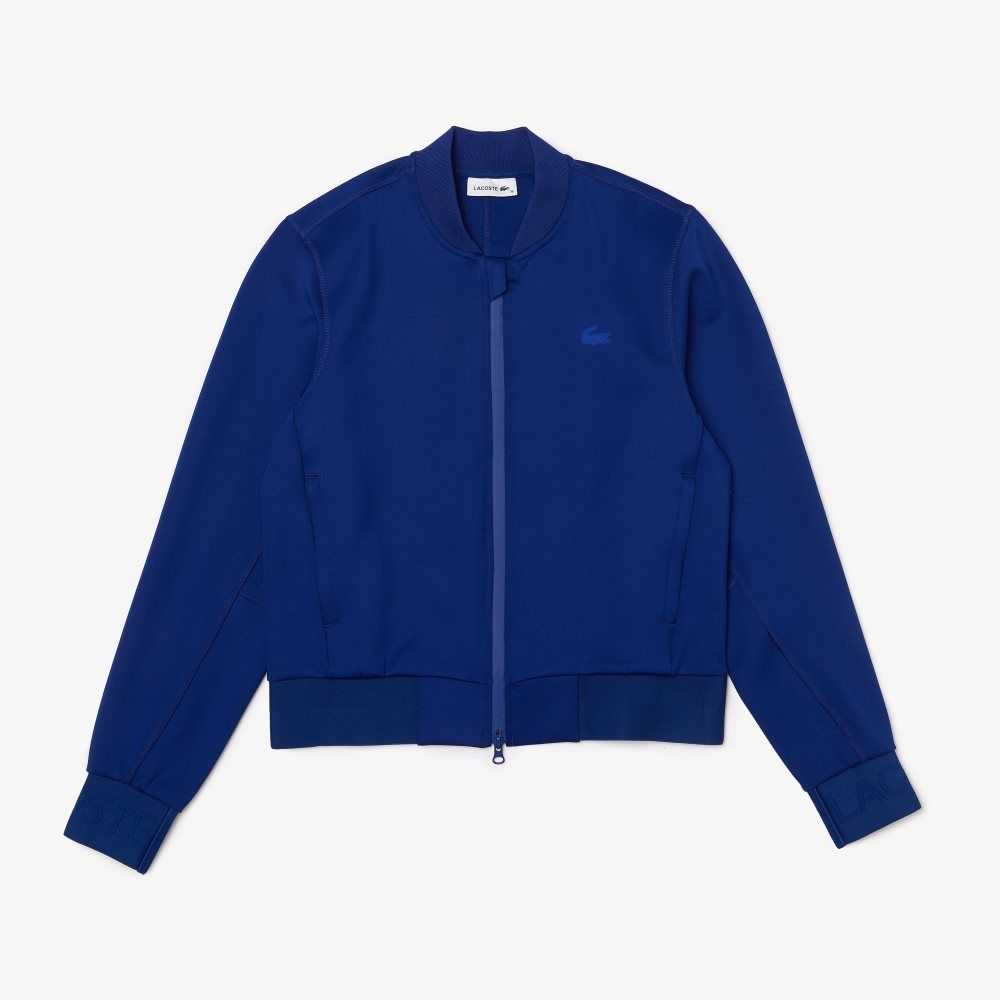 Lacoste Zip-Up Teddy Blå | BDVCJ-5321