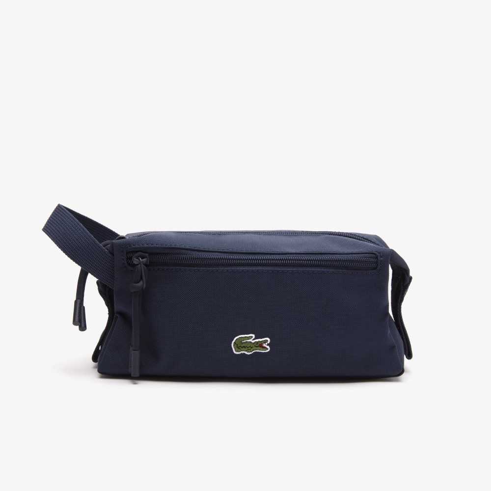 Lacoste Zippered Toiletry Bag Marinblå | BZFWM-6795